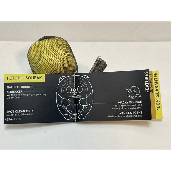 Bark Box Cheeks Dog Toy squeaker small 0 to 20 lbs pets - Picture 3 of 4